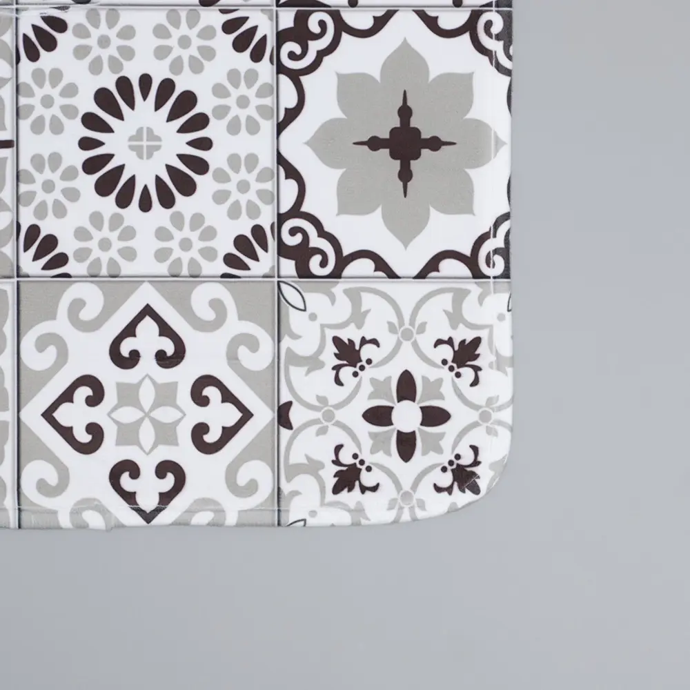 Фото 3 Набор ковриков для ванной комнаты ДОЛЯНА 6847553 80х50 цвет белый Фото 3 Набор ковриков для ванной комнаты ДОЛЯНА 6847553 80х50 цвет белый