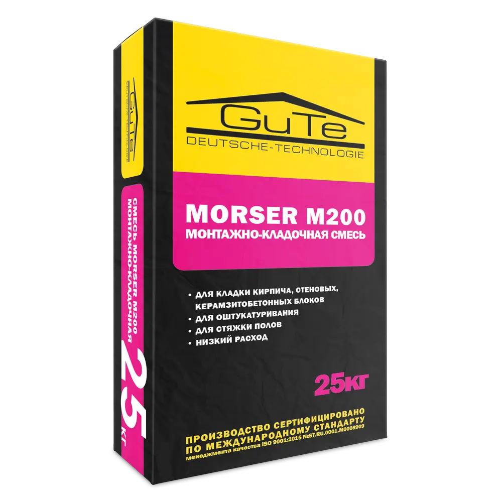 Фото Кладочная смесь Gute Morser 25 кг Фото Кладочная смесь Gute Morser 25 кг