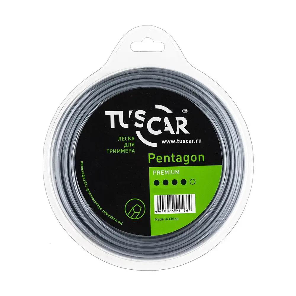 Фото Леска для триммера Tuscar Pentagon Premium 2.7мм 69м 10161427-69-1 Фото Леска для триммера Tuscar Pentagon Premium 2.7мм 69м 10161427-69-1
