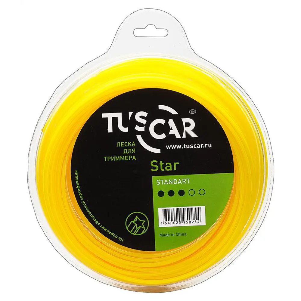 Фото Леска для триммера Tuscar Star Standart 2.0мм 15м 10121320-15-1 Фото Леска для триммера Tuscar Star Standart 2.0мм 15м 10121320-15-1
