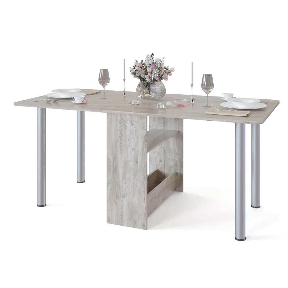 Фото 2 Стол квадрат 30x86x76 см Сокол ЛДСП цвет дуб юкон Сп-04м