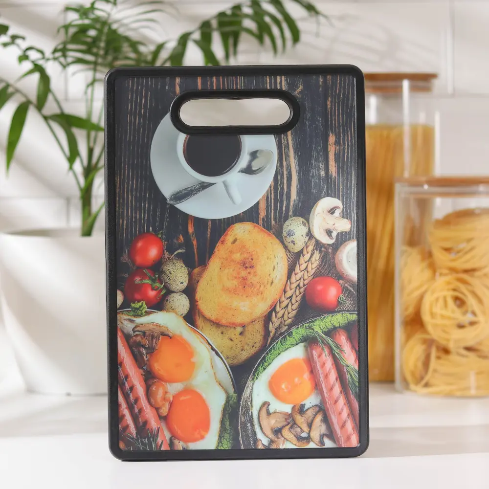 Фото Доска разделочная Доляна 20х30 см пластик цвет коричневый 7365419 Фото Доска разделочная Доляна 20х30 см пластик цвет коричневый 7365419