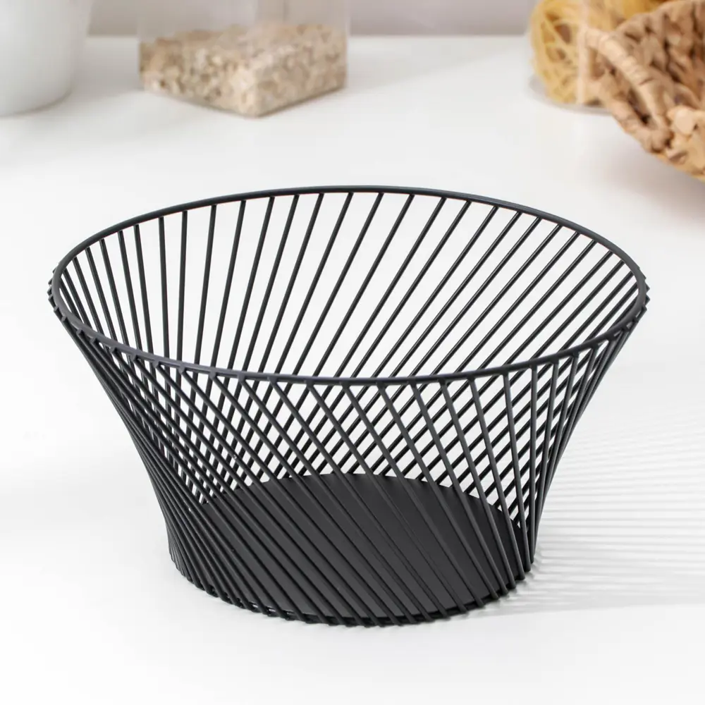 Фото 3 Ваза Доляна металл 6908109 цвет черный Фото 3 Ваза Доляна металл 6908109 цвет черный