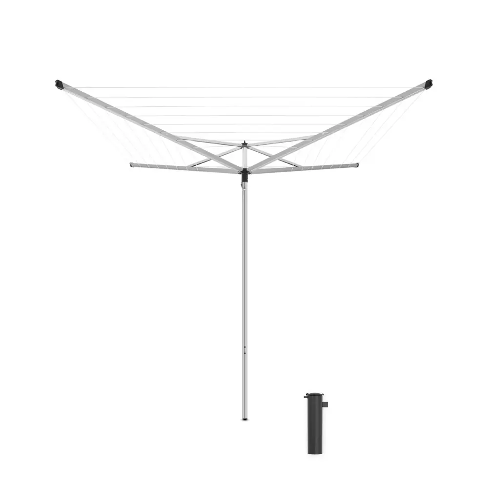 Фото Сушилка для белья Brabantia "Essential SplitPole" серый металлик 40м 146343 Фото Сушилка для белья Brabantia "Essential SplitPole" серый металлик 40м 146343