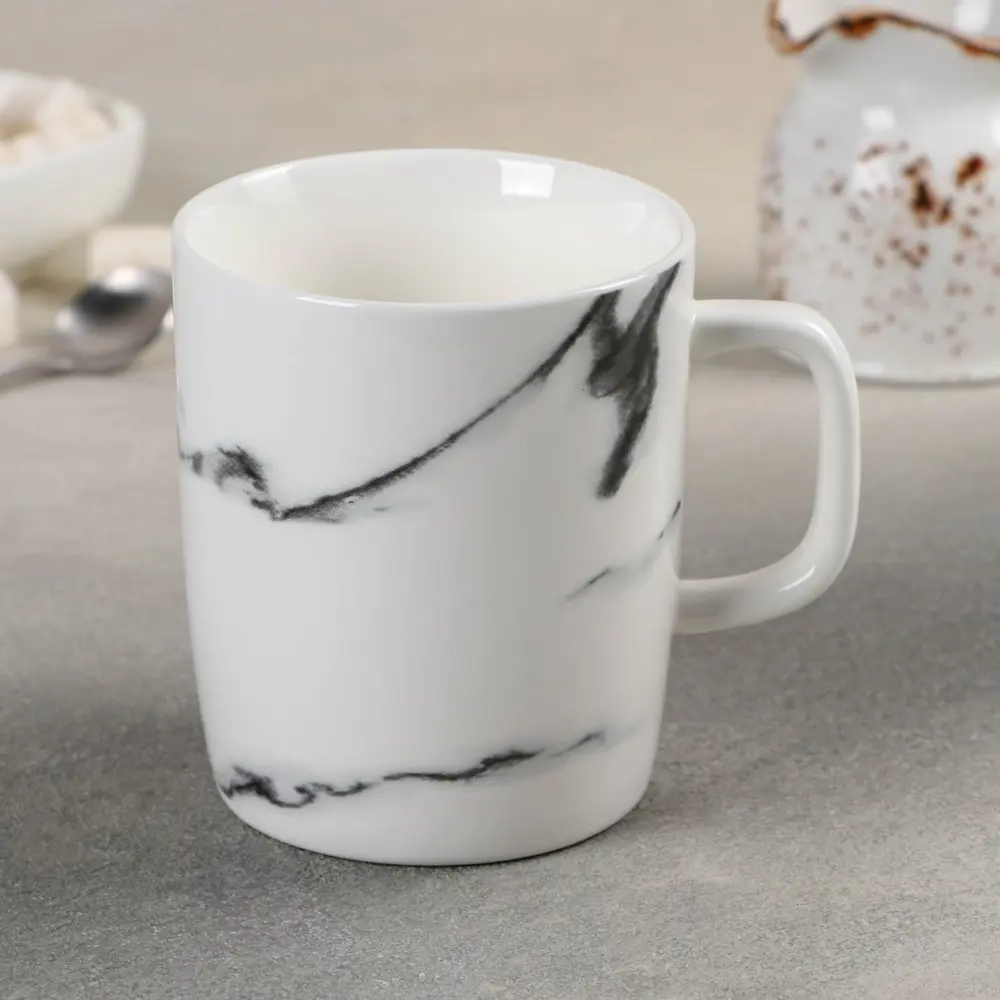 Фото Кружка 400 мл Simaland фарфор цвет белый 4721576