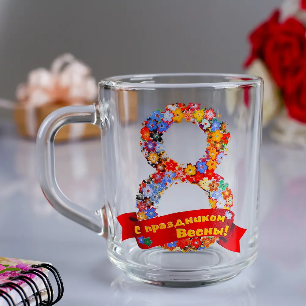 Фото Кружка 200 мл Simaland стекло цвет прозрачный 4701957