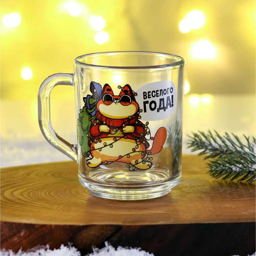 Фото Кружка 200 мл Simaland стекло цвет разноцветный 7378687