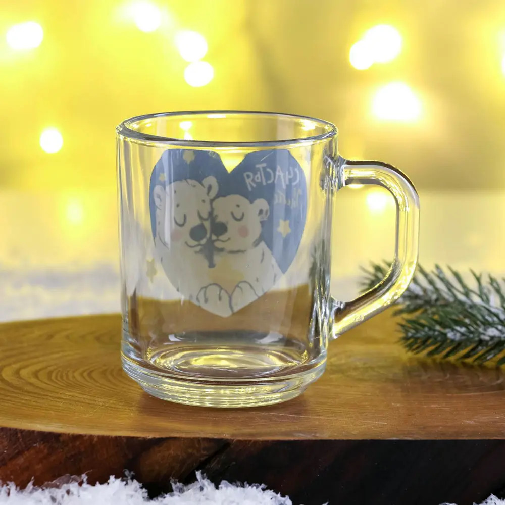 Фото 3 Кружка 200 мл Simaland стекло цвет разноцветный 7378686