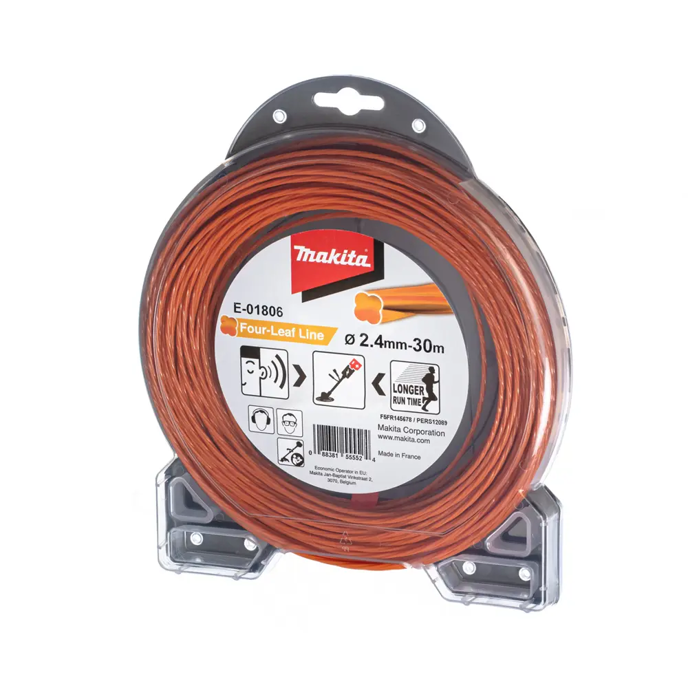 Фото Леска для триммера Makita 2.40 мм x 30 м E-01806 Фото Леска для триммера Makita 2.40 мм x 30 м E-01806