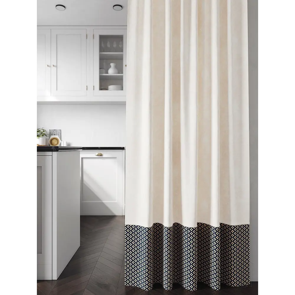 Фото 2 Штора Helga TD-540101 на шторной ленте 250x150 см, цвет бежевый