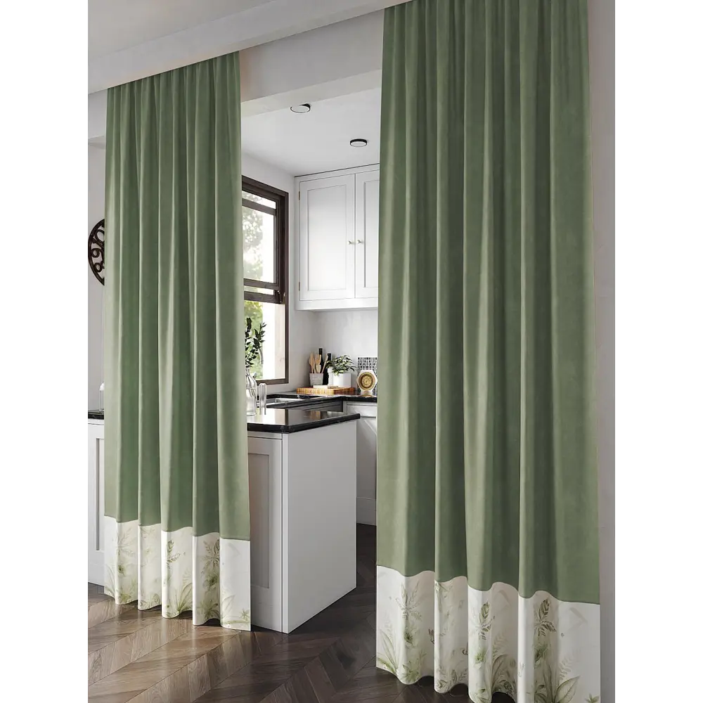 Фото Штора Helga TD-540115 на шторной ленте 250x150 см, цвет белый