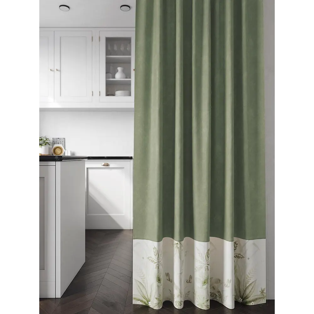 Фото 2 Штора Helga TD-540115 на шторной ленте 250x150 см, цвет белый