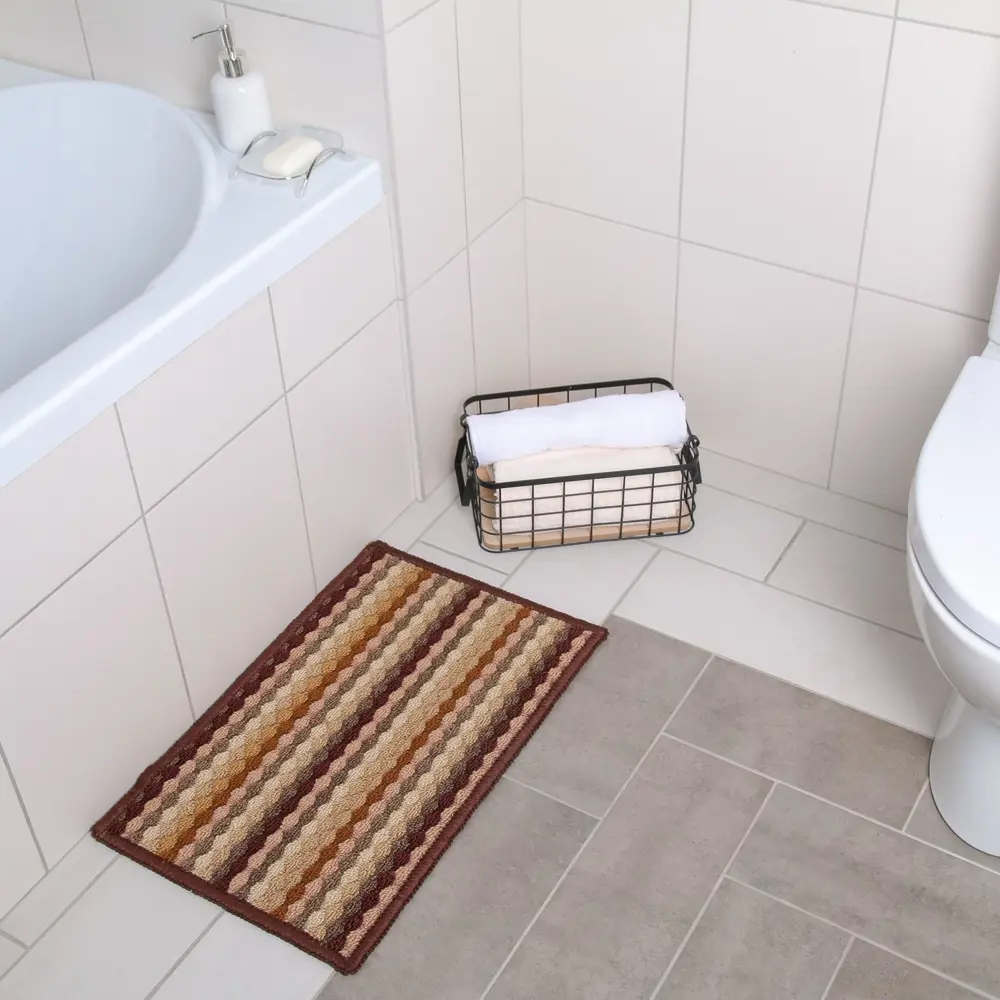 Фото 3 Коврик придверный Доляна «Цветная косичка» 38x57 см цвет коричневый Фото 3 Коврик придверный Доляна «Цветная косичка» 38x57 см цвет коричневый