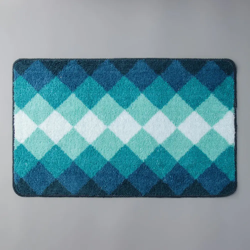 Фото Коврик Доляна «Лазурь» 50х80 см цвет синий Фото Коврик Доляна «Лазурь» 50х80 см цвет синий