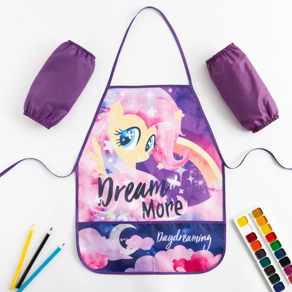 Фото Набор детский для творчества Hasbro Dream My Little Pony фартук 49x39 см и нарукавники Фото Набор детский для творчества Hasbro Dream My Little Pony фартук 49x39 см и нарукавники