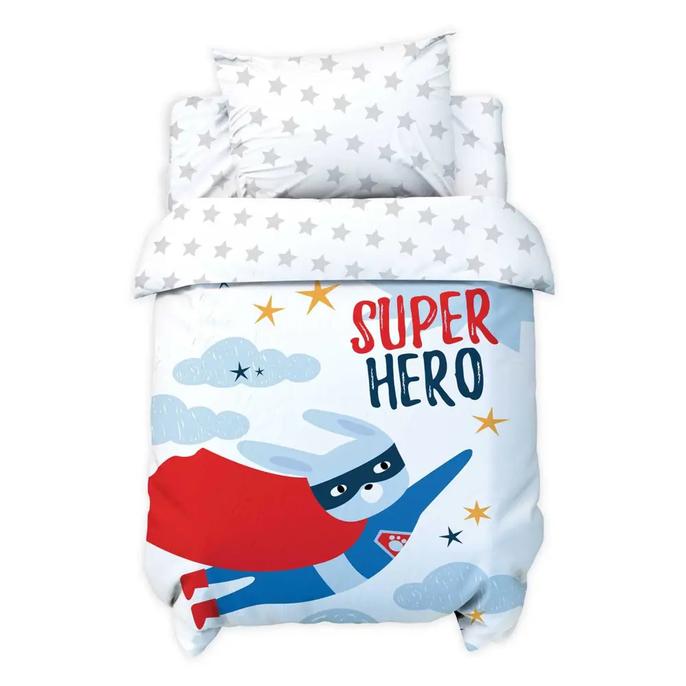 Фото 4 Комплект детского постельного белья "Крошка Я" Super hero бязь