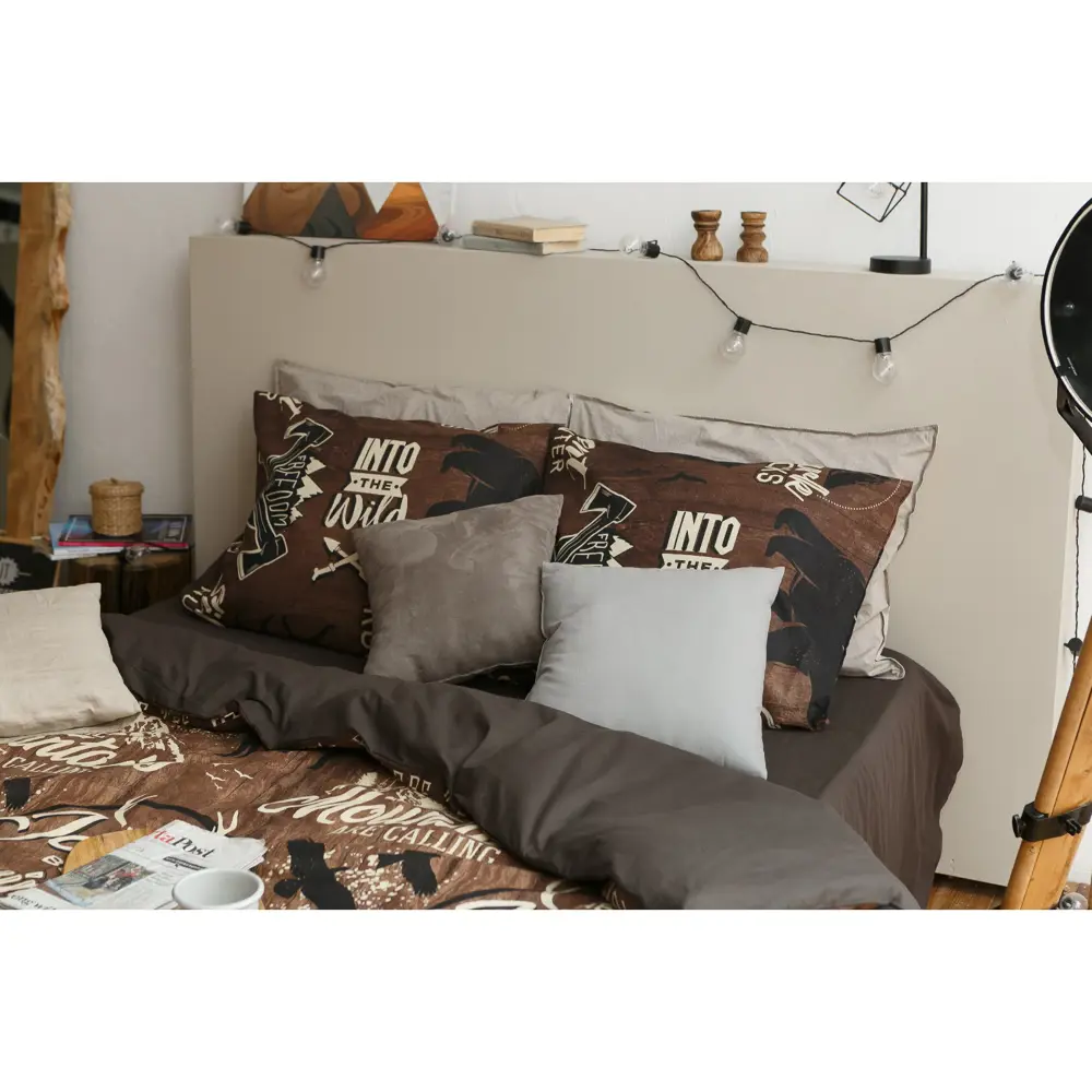 Фото 3 Комплект постельного белья Этель полутораспальный Dark rock's бязь