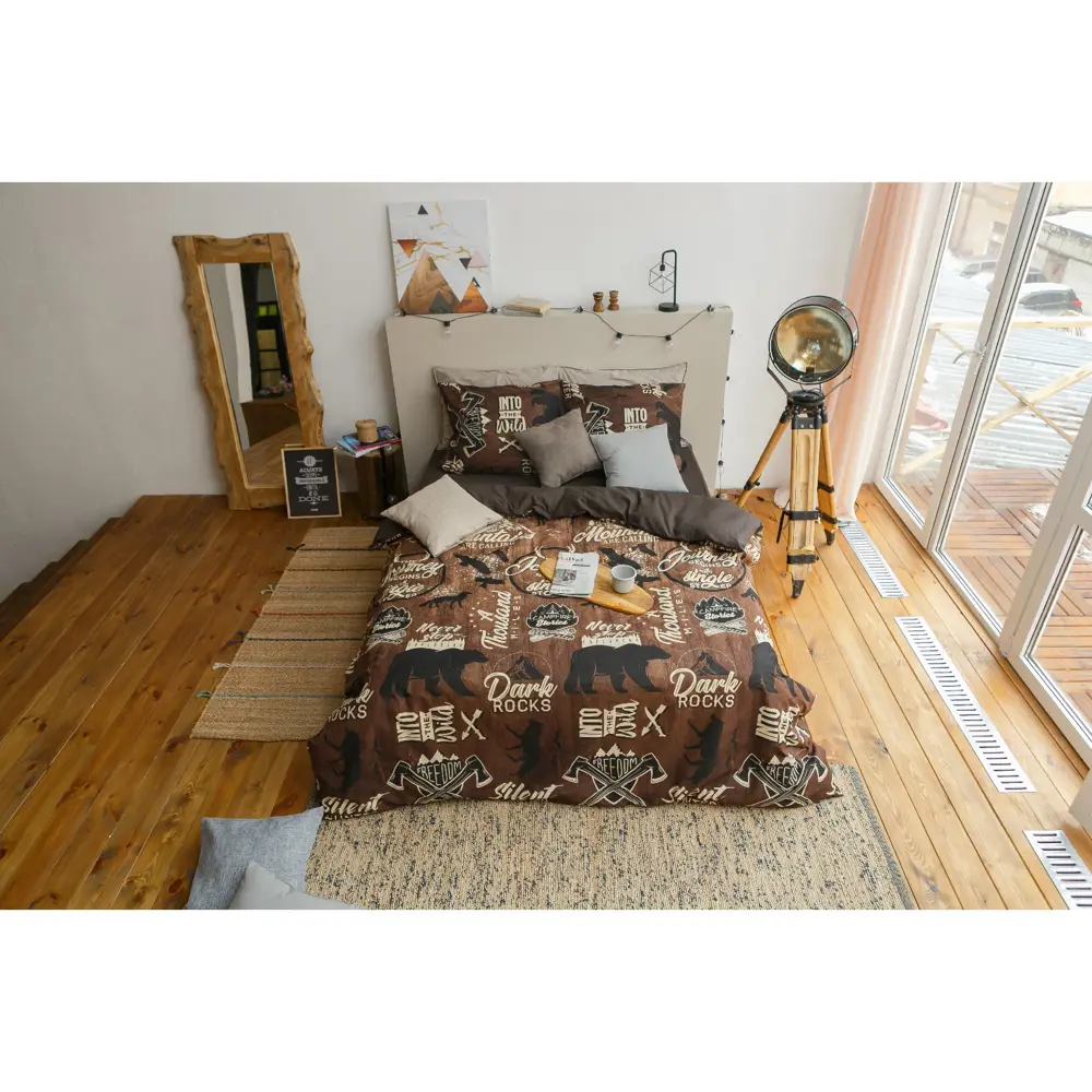 Фото 5 Комплект постельного белья Этель полутораспальный Dark rock's бязь