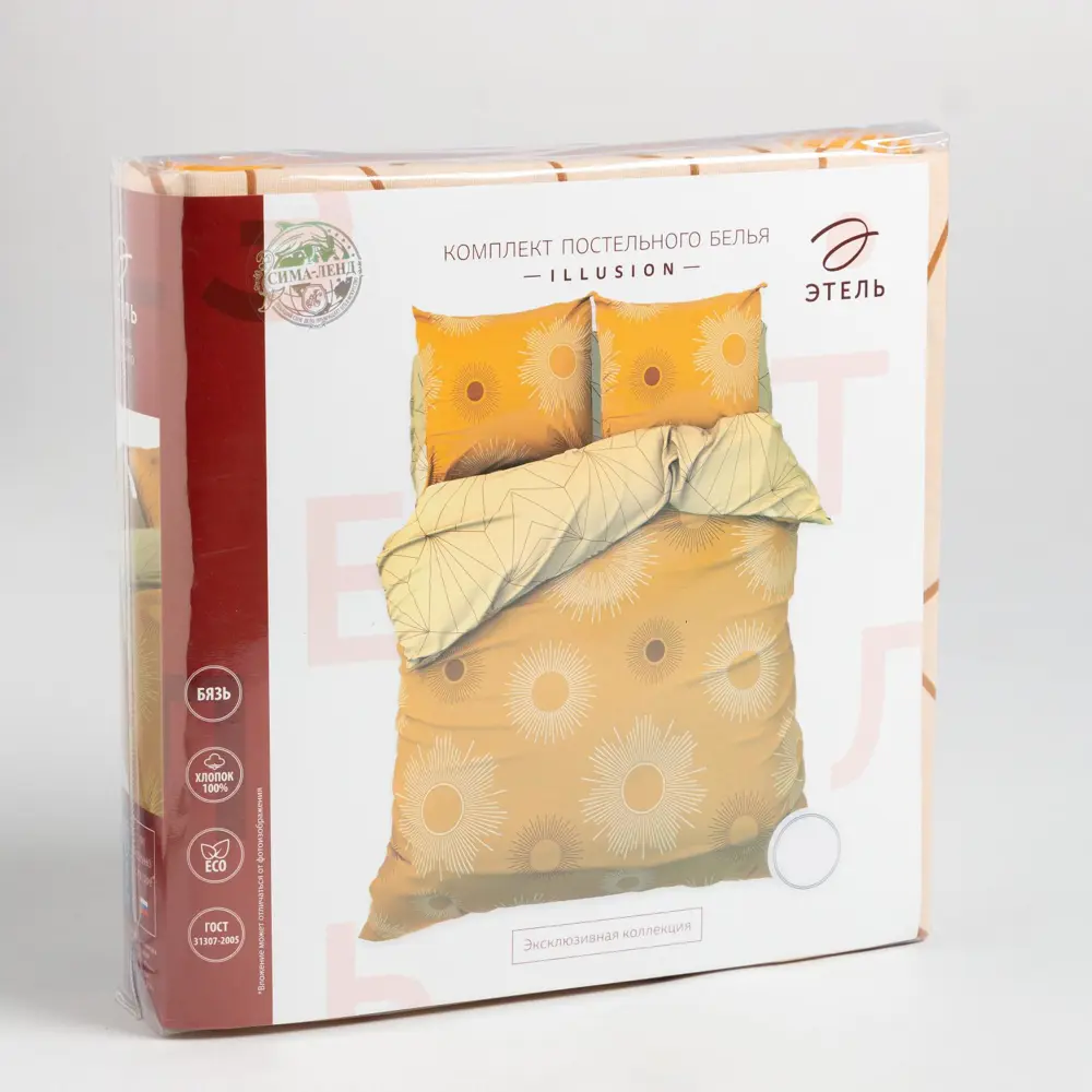 Фото 5 Комплект постельного белья Этель семейный Illusion бязь