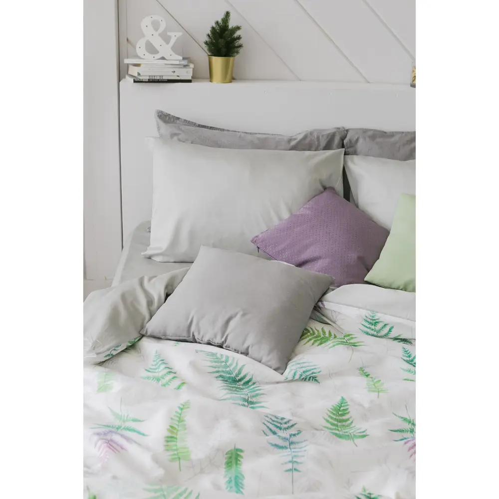 Фото 11 Комплект постельного белья Этель евро Папоротник сатин Фото 11 Комплект постельного белья Этель евро Папоротник сатин