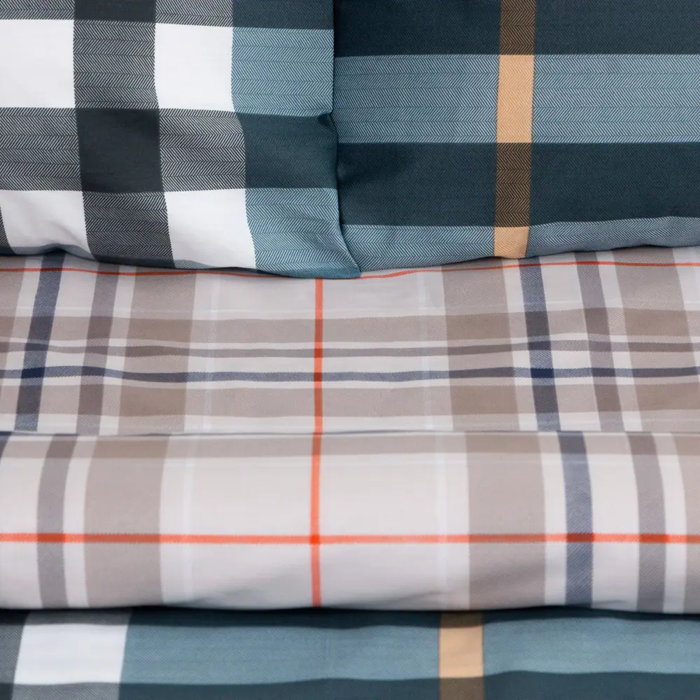 Фото 2 Комплект постельного белья LoveLife полутораспальный "Клетка" сатин Фото 2 Комплект постельного белья LoveLife полутораспальный "Клетка" сатин