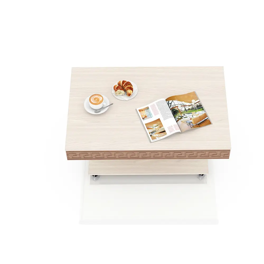 Фото 3 Стол журнальный с ящиком 6-0221 цвет ясень шимо тёмный/ясень шимо светлый