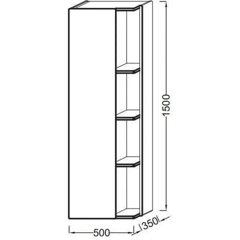 Фото Шкаф-пенал Jacob Delafon EB1179G-M61 150x50см Фото Шкаф-пенал Jacob Delafon EB1179G-M61 150x50см