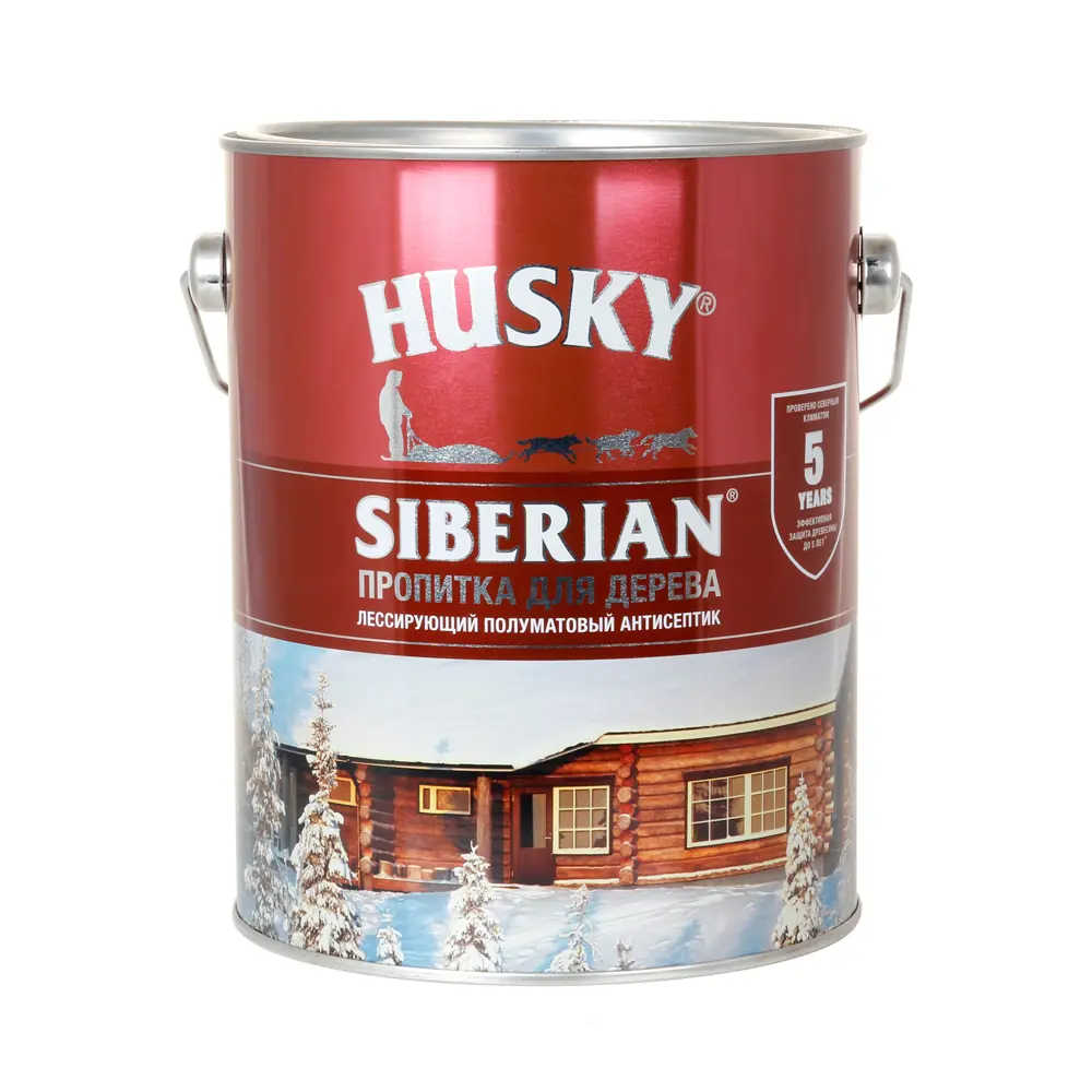 Фото 2 Пропитка для дерева Husky Siberian полуматовая цвет палисандр 2.7 л Фото 2 Пропитка для дерева Husky Siberian полуматовая цвет палисандр 2.7 л