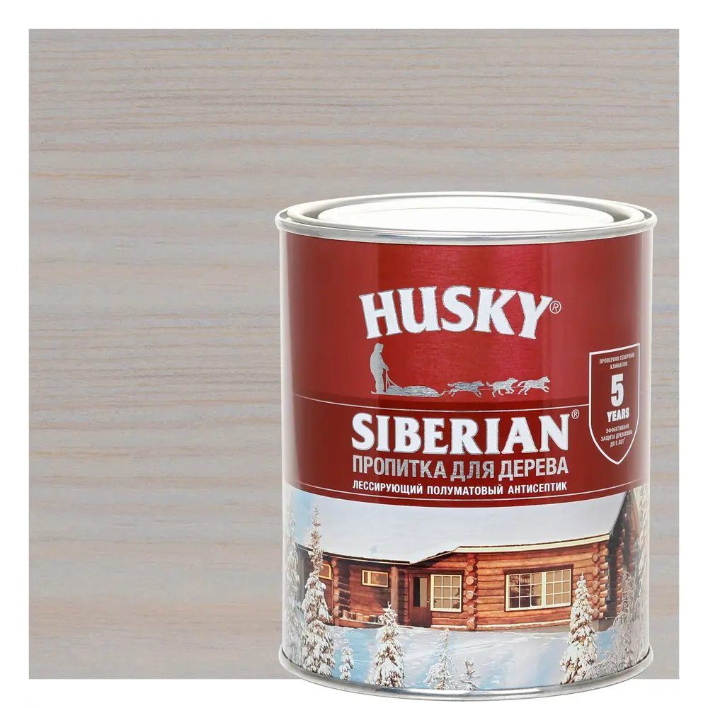 Фото Пропитка для дерева Husky Siberian полуматовая цвет антик 0.9 л Фото Пропитка для дерева Husky Siberian полуматовая цвет антик 0.9 л
