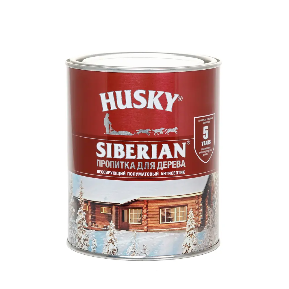 Фото 2 Пропитка для дерева Husky Siberian полуматовая цвет осенний клен 0.9 л Фото 2 Пропитка для дерева Husky Siberian полуматовая цвет осенний клен 0.9 л