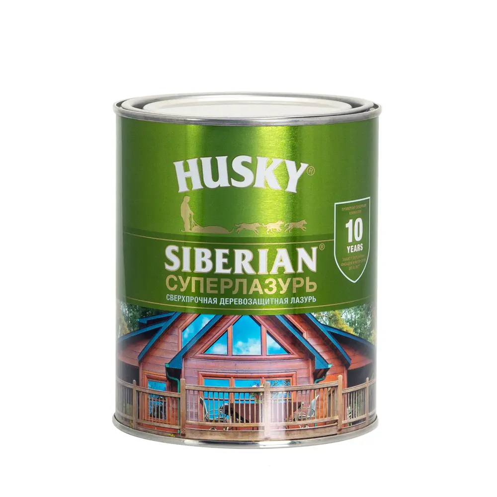 Фото 2 Лазурь для дерева Husky Siberian Суперлазурь цвет белый 0.9 л Фото 2 Лазурь для дерева Husky Siberian Суперлазурь цвет белый 0.9 л