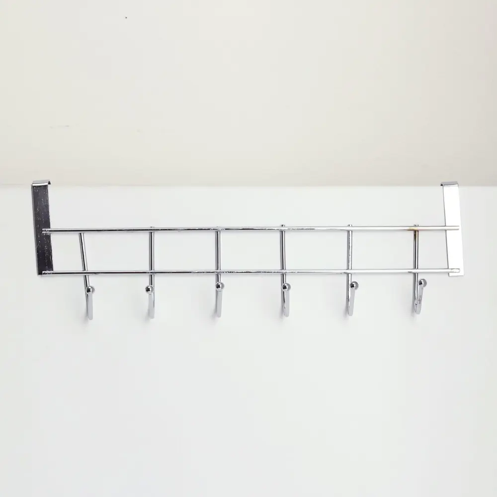 Фото 2 Вешалка для одежды 6x10x28 см 6 шт металл цвет бесцветный 1257236 Фото 2 Вешалка для одежды 6x10x28 см 6 шт металл цвет бесцветный 1257236