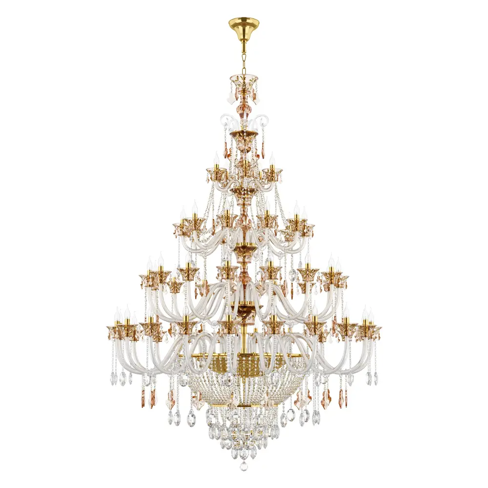 Фото Люстра подвесная LIGHTSTAR Tesoro 710572 57 ламп 17 м² цвет золото Фото Люстра подвесная LIGHTSTAR Tesoro 710572 57 ламп 17 м² цвет золото