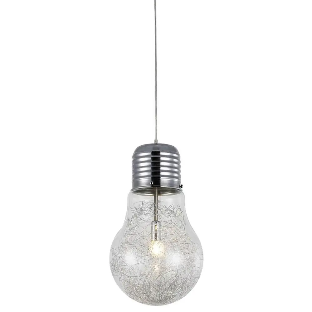 Фото Светильник подвесной ZUMALINE RLD93024-1A Bulb 1 лампа цвет хром Фото Светильник подвесной ZUMALINE RLD93024-1A Bulb 1 лампа цвет хром