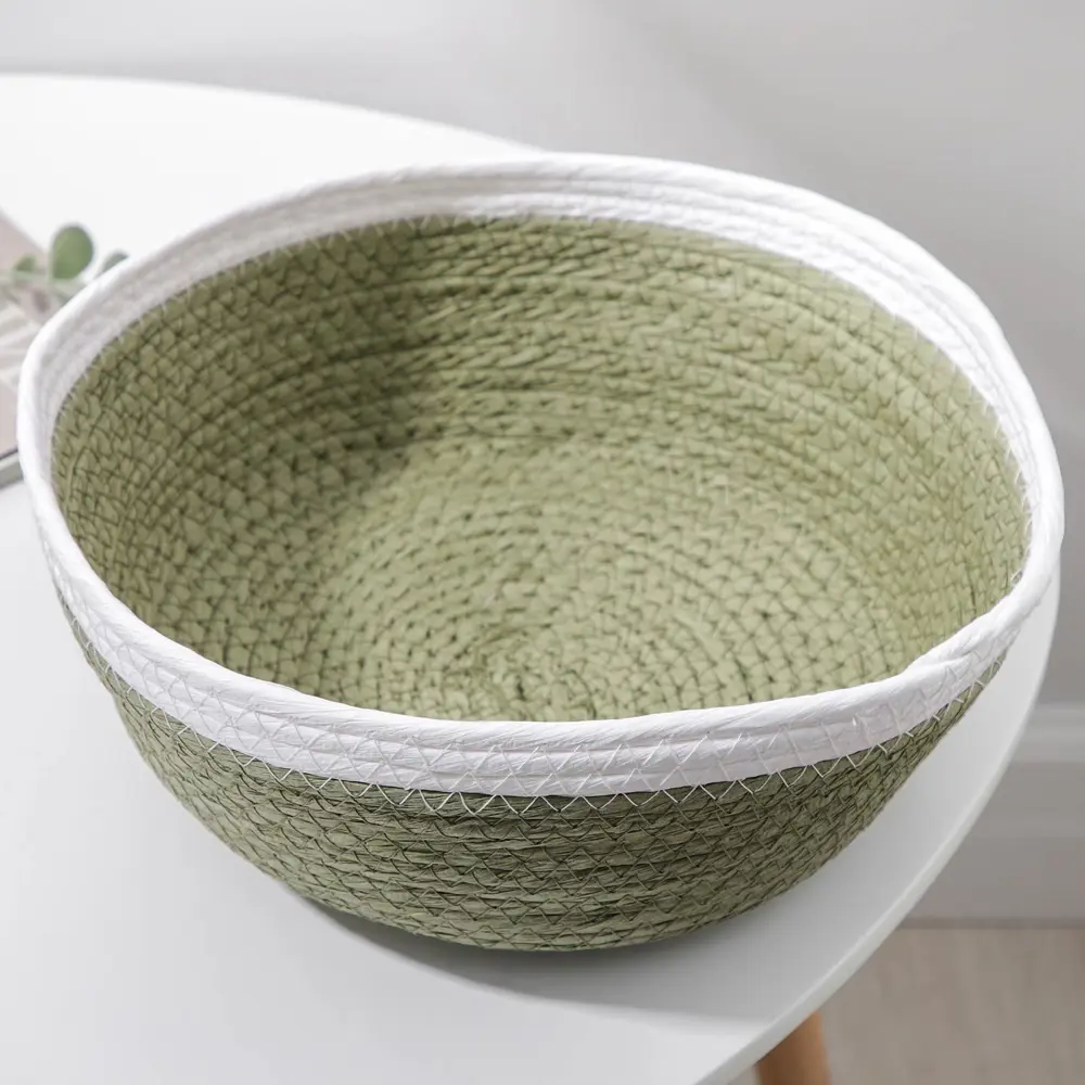 Фото 2 Корзина Доляна Галактика 30x10.5x30 см бумага цвет зеленый 6913006