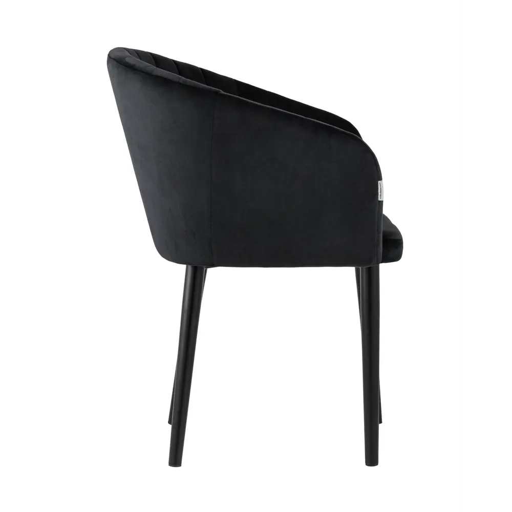 Фото 3 Стул кухонный Стул груп AV 307-H75-08 79x61x47 см велюр цвет черный Фото 3 Стул кухонный Стул груп AV 307-H75-08 79x61x47 см велюр цвет черный