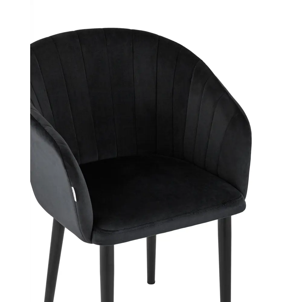 Фото 7 Стул кухонный Стул груп AV 307-H75-08 79x61x47 см велюр цвет черный Фото 7 Стул кухонный Стул груп AV 307-H75-08 79x61x47 см велюр цвет черный
