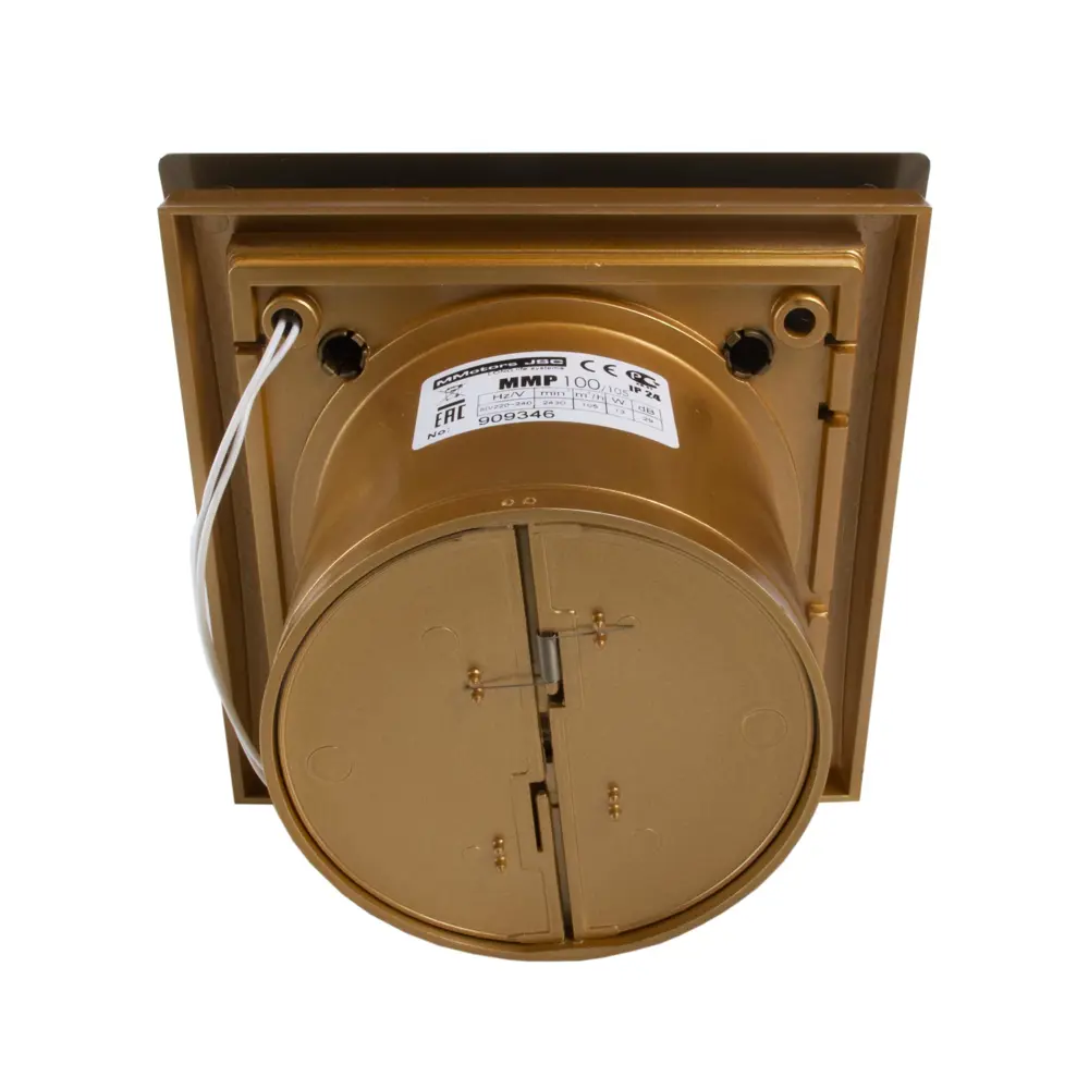 Фото 2 Вентилятор вытяжной Mmotors Jsc 8329 D100 мм 29 дБ 105 м³/ч обратный клапан цвет золото Фото 2 Вентилятор вытяжной Mmotors Jsc 8329 D100 мм 29 дБ 105 м³/ч обратный клапан цвет золото