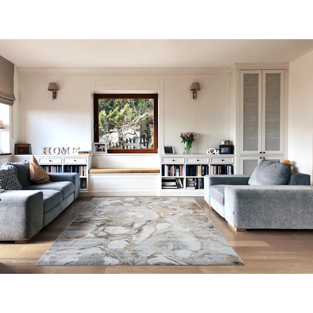 Фото 6 Ковер вискоза Ragolle Mayumi 85003/6141 160x230 см цвет бежевый Фото 6 Ковер вискоза Ragolle Mayumi 85003/6141 160x230 см цвет бежевый