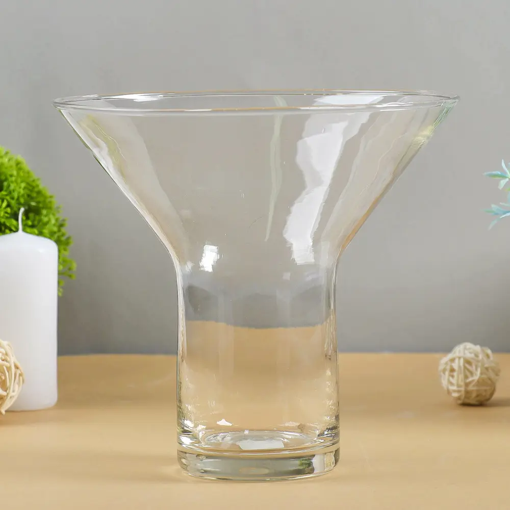 Фото Ваза Evis "Горн" 17x19 см 1.2 л стекло