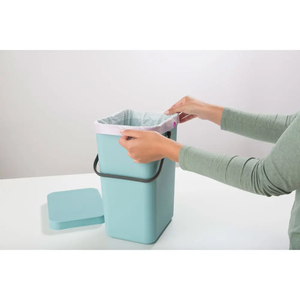 Фото 2 Ведро мусорное Brabantia Sort & Go 109744 12л цвет мятный Фото 2 Ведро мусорное Brabantia Sort & Go 109744 12л цвет мятный