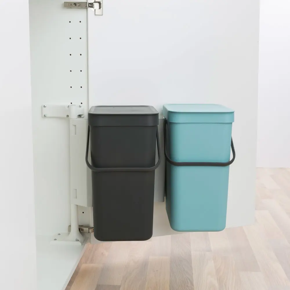 Фото 8 Ведро мусорное Brabantia Sort & Go 109980 24л цвет серый Фото 8 Ведро мусорное Brabantia Sort & Go 109980 24л цвет серый