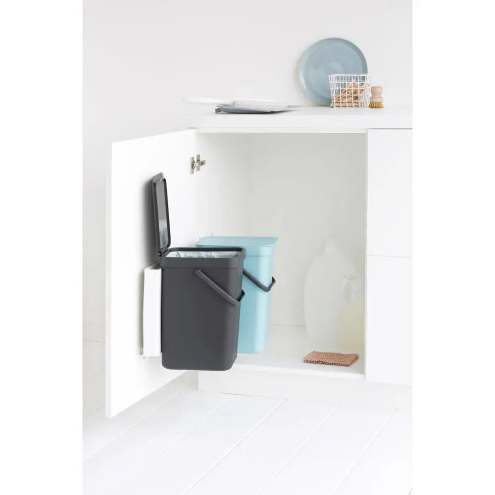 Фото 13 Ведро мусорное Brabantia Sort & Go 109980 24л цвет серый Фото 13 Ведро мусорное Brabantia Sort & Go 109980 24л цвет серый
