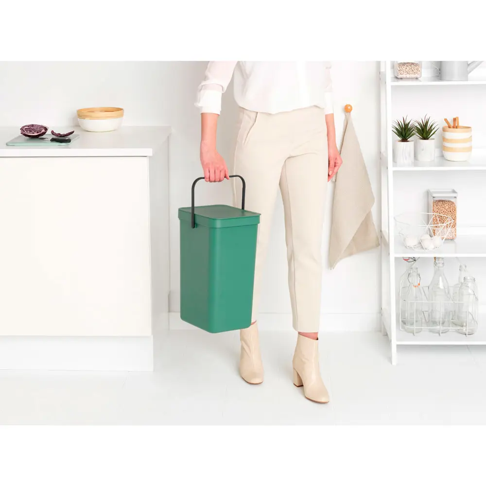 Фото 6 Ведро мусорное Brabantia Sort & Go 129827 16л цвет темно-зеленый Фото 6 Ведро мусорное Brabantia Sort & Go 129827 16л цвет темно-зеленый