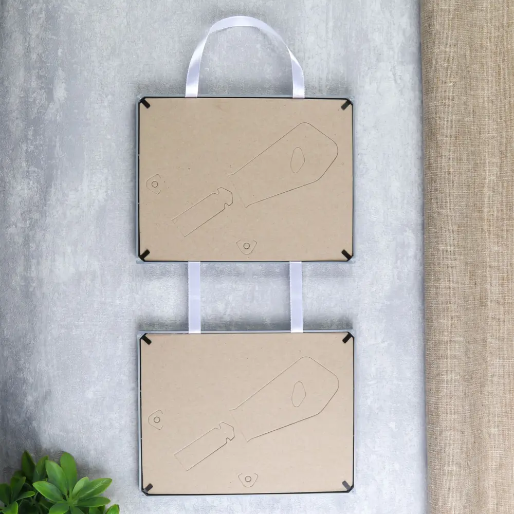 Фото 4 Фоторамка двойная на тесьме L-3 15x21 см серебро Фото 4 Фоторамка двойная на тесьме L-3 15x21 см серебро