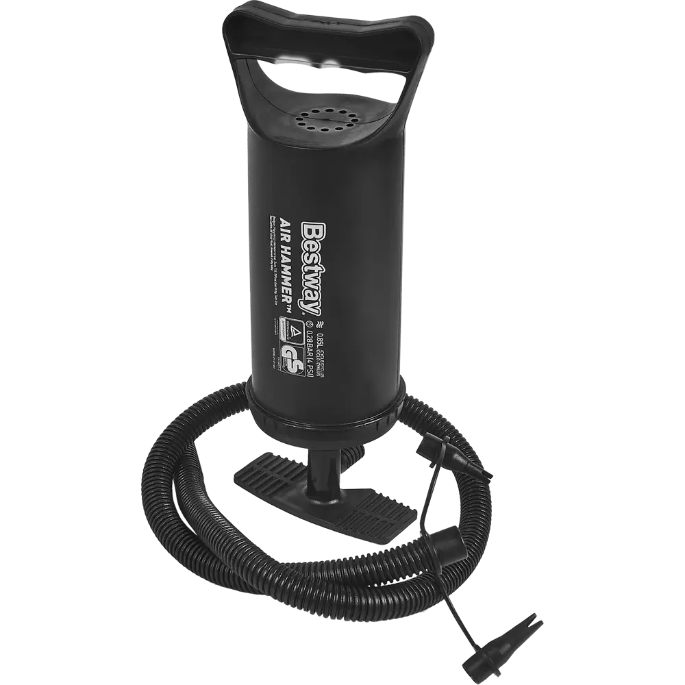 Фото Насос ручной Bestway Air Hammer 30 см полипропилен черный Фото Насос ручной Bestway Air Hammer 30 см полипропилен черный