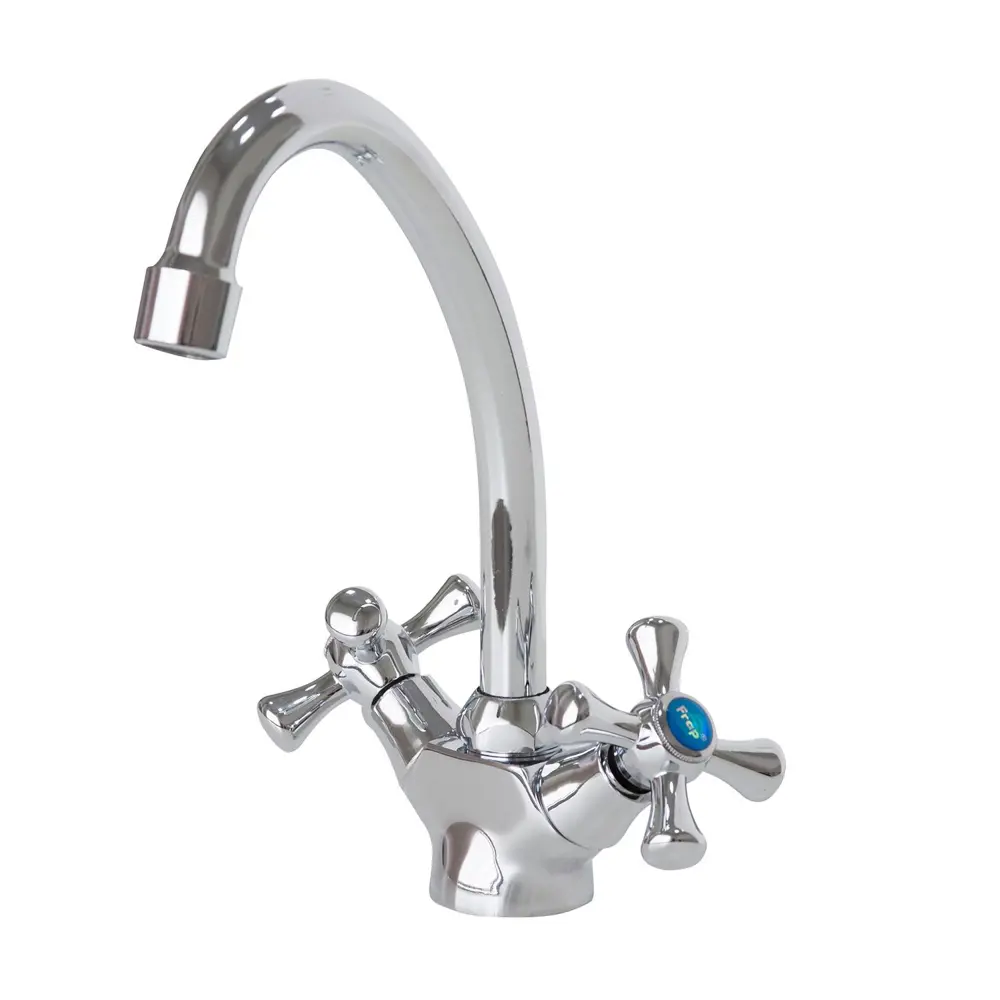 Фото 3 Смеситель для кухни двухвентильный Frap F41732-B латунь цвет сталь Фото 3 Смеситель для кухни двухвентильный Frap F41732-B латунь цвет сталь