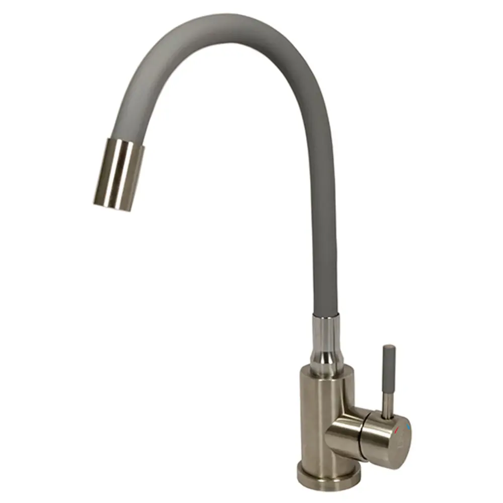 Фото Однорычажный смеситель Argotech Solid цвет серый 35-10 grey