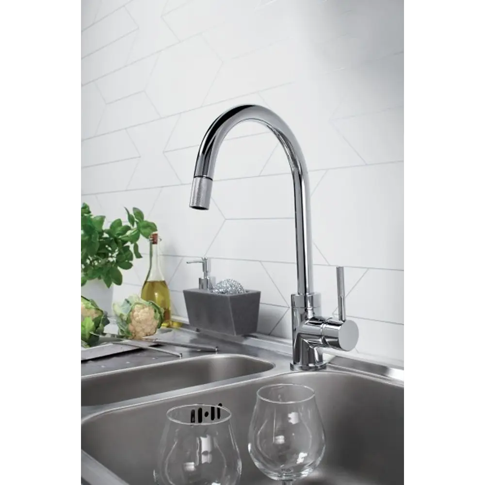 Фото Смеситель для кухни Jacob Delafon E23309-CP цвет Хром Фото Смеситель для кухни Jacob Delafon E23309-CP цвет Хром