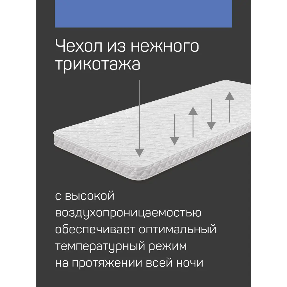 Фото 4 Анатомический матрас с чехлом Level 160x200 см, h=15, евро, жесткий Фото 4 Анатомический матрас с чехлом Level 160x200 см, h=15, евро, жесткий